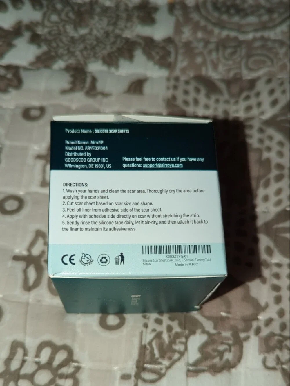 Silicone Scar Sheets Roll - Teal